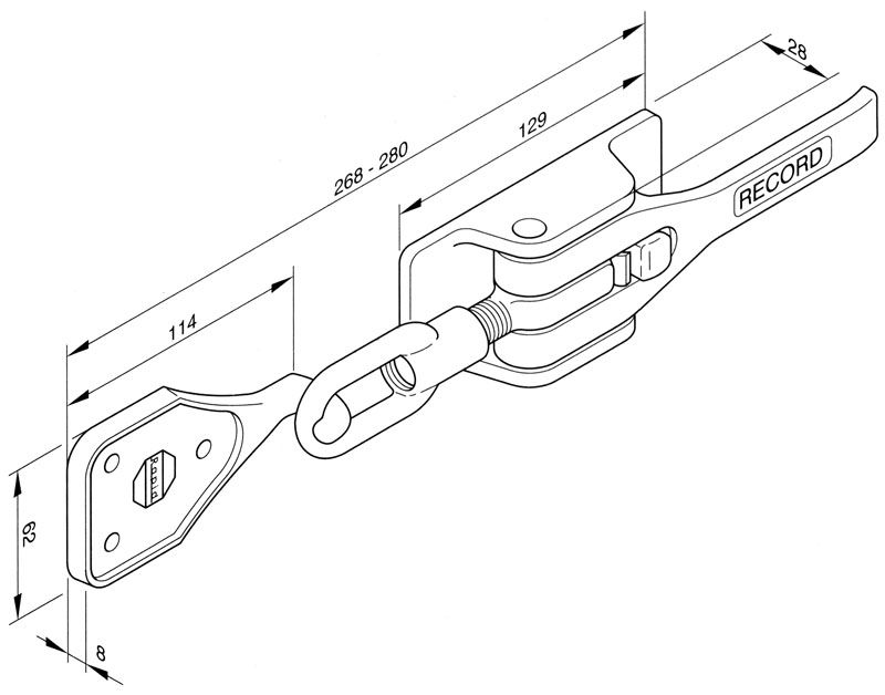 Exzenterspannverschluss Record H928MF