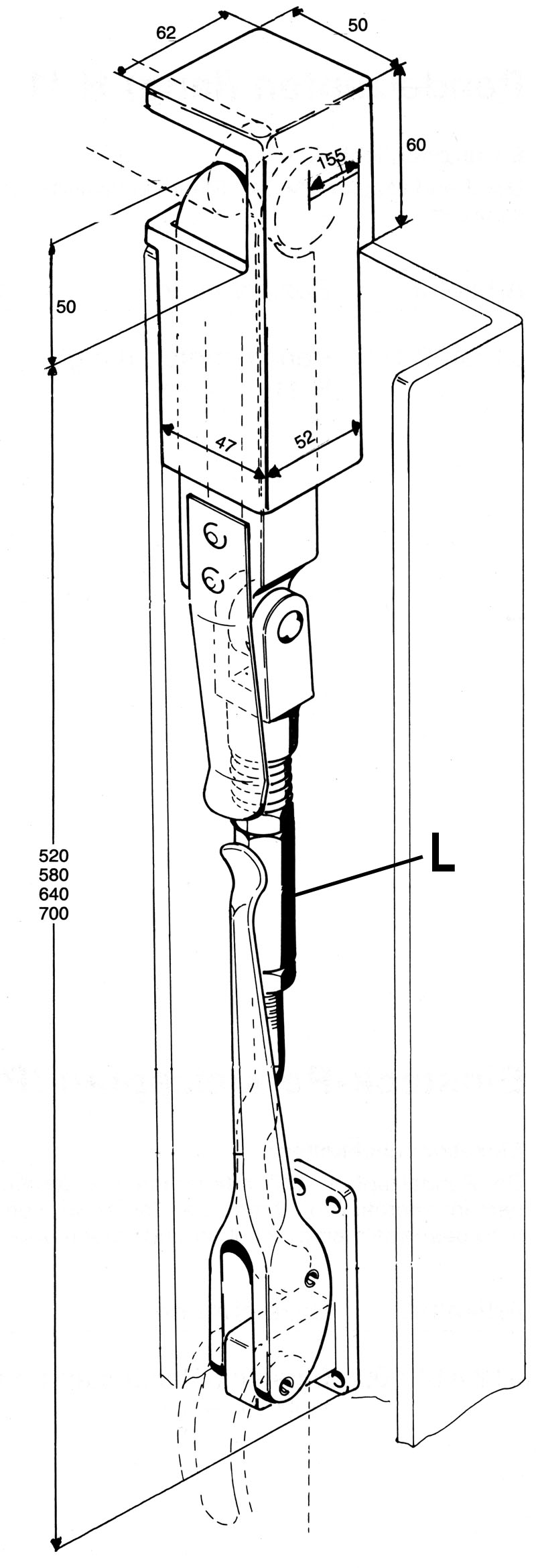 Pendelverschluss Record H11 seitlich