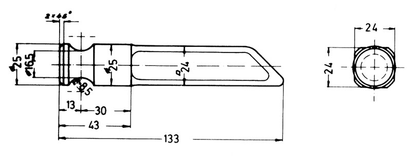 Pendelzapfen Record H10G gerade