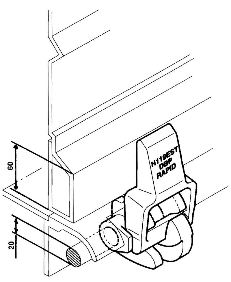 Scharnier Rapid H119EST